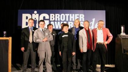 Die Jury der BBAs 2002 auf der Bühne.