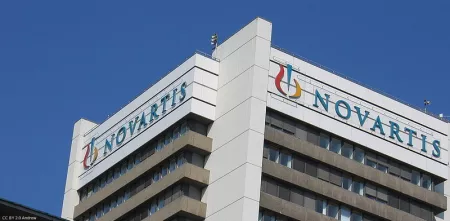 Ausschnitt der Novartis-Firmenzentrale.